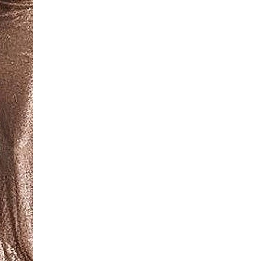 Nookie Women's Dress Bronze Gold Size XS Cowl Neck Sequin Sleek Gown - Picture 3 of 4